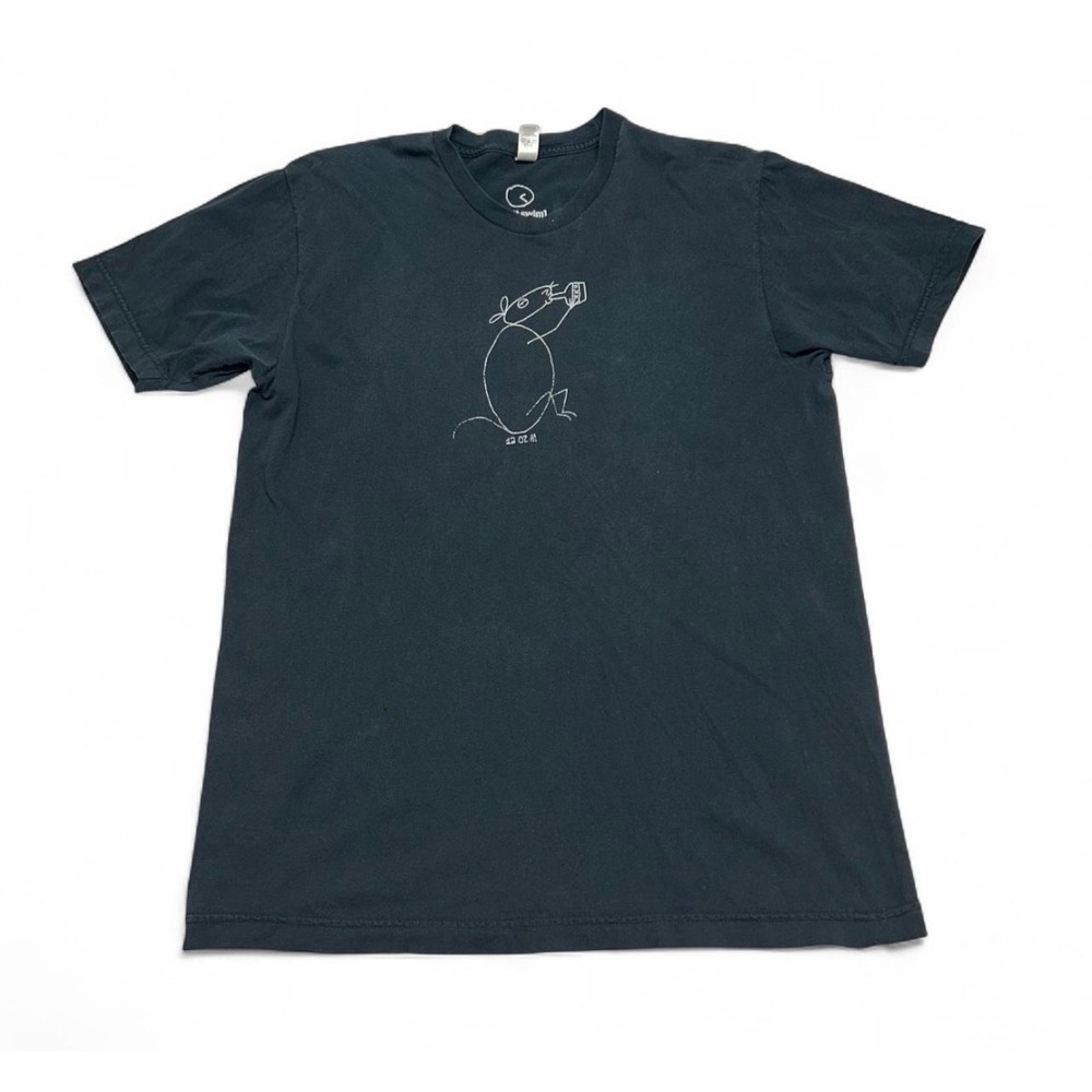 Adult Swim 12 oz Mouse Shirt Mens Large Black Vintage 2005 Cartoon Network Tee